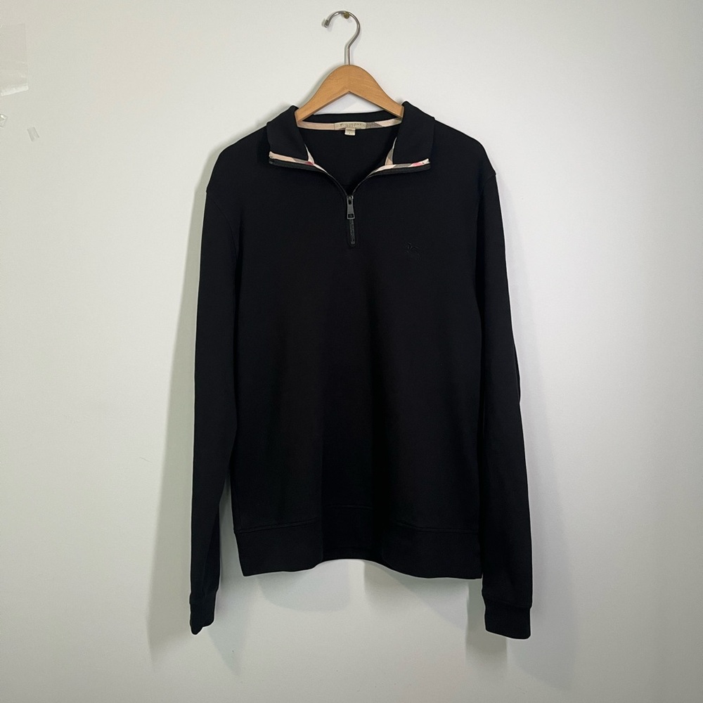 Burberry Quarter-Zip Pullover Sweater